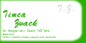 timea zwack business card